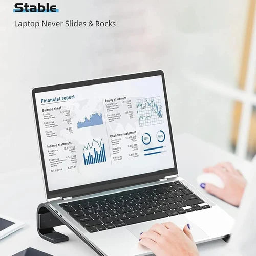 Fixed Metal Laptop Stand for Desk