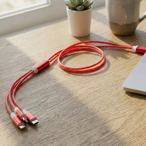 3-in-1 LED Glow Fast Charging Cable