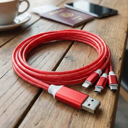 3-in-1 LED Glow Fast Charging Cable