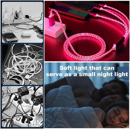 3-in-1 LED Glow Fast Charging Cable