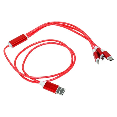3-in-1 LED Glow Fast Charging Cable