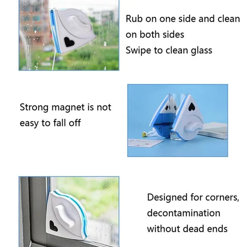 Double face Magnetic Window glass cleaner