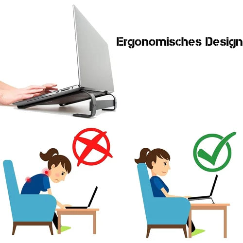 Fixed Metal Laptop Stand for Desk