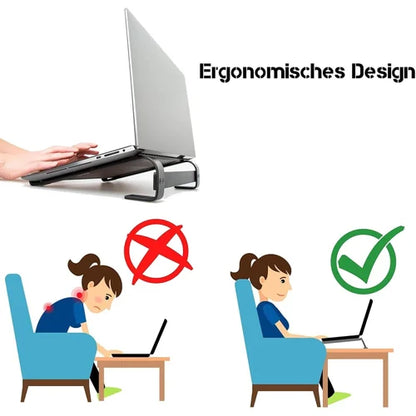 Fixed Metal Laptop Stand for Desk