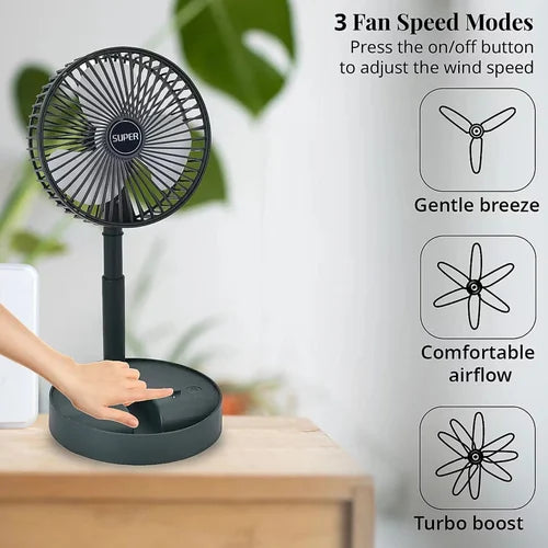 Rechargeable Desktop Table Fan
