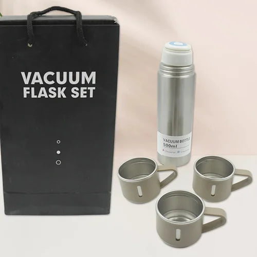 Stainless Steel Vacuum Flask Set