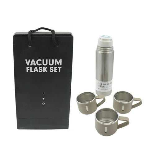 Stainless Steel Vacuum Flask Set
