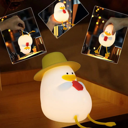 Duck Touch Lamp (Warm White Light, USB Rechargeable)